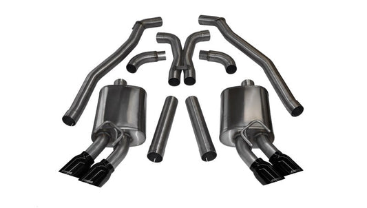 FR SPORT Corsa Performance 12-13 Chevrolet Camaro Coupe ZL1 6.2L V8 Black Sport Cat-Back + XO