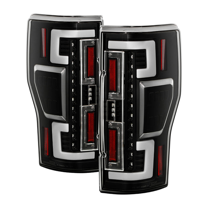 SPYDER 20-21 Ford F250 Superduty LED Tail Lights - Black (ALT-YD-FS20HAL-LED-BK) 5088659