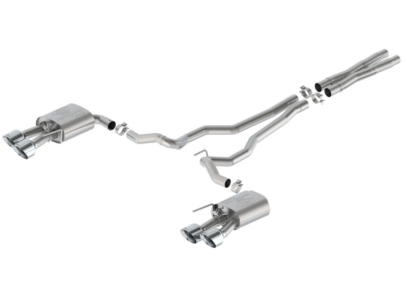 Ford Racing 2024 Mustang 5.0L GT Extreme Cat-Back Exhaust W/Valance - Chrome Tips M-5200-M5ECVA