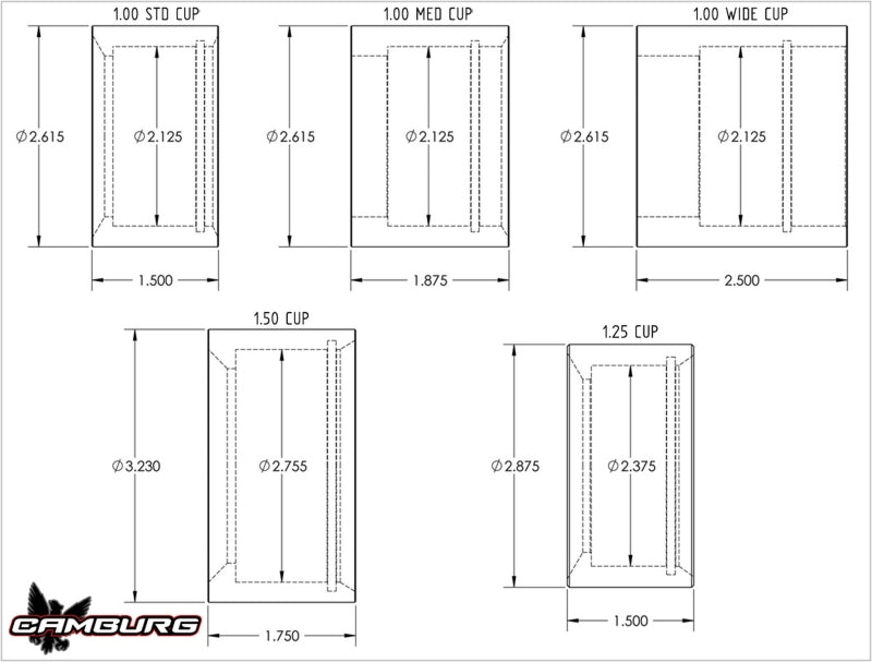 Camburg 1.50in. 4130 Uniball Cup CAM-040024