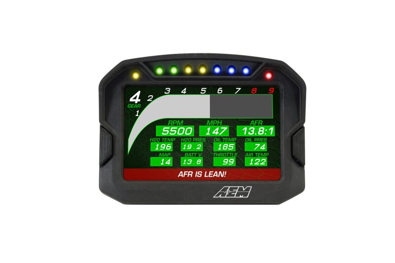 AEM CD-5G Carbon Digital Dash Display w/ Interal 10Hz GPS & Antenna 30-5602