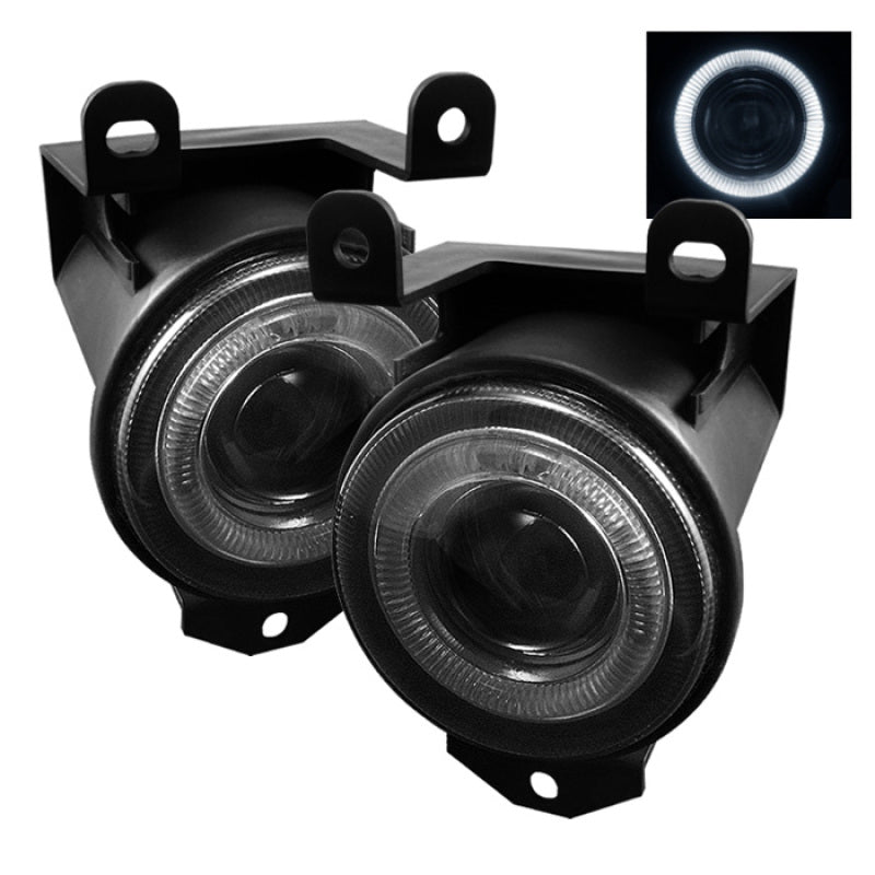 FR SPORT Spyder Chevy Silverado 1500/2500 99-02 Projector Headlights CCFL Halo LED Black Smoke...