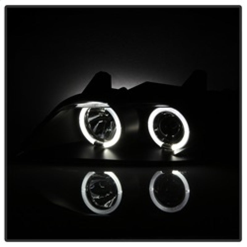 FR SPORT Spyder BMW Z3 96-02 Projector Headlights LED Halo Black High H1 Low H1...