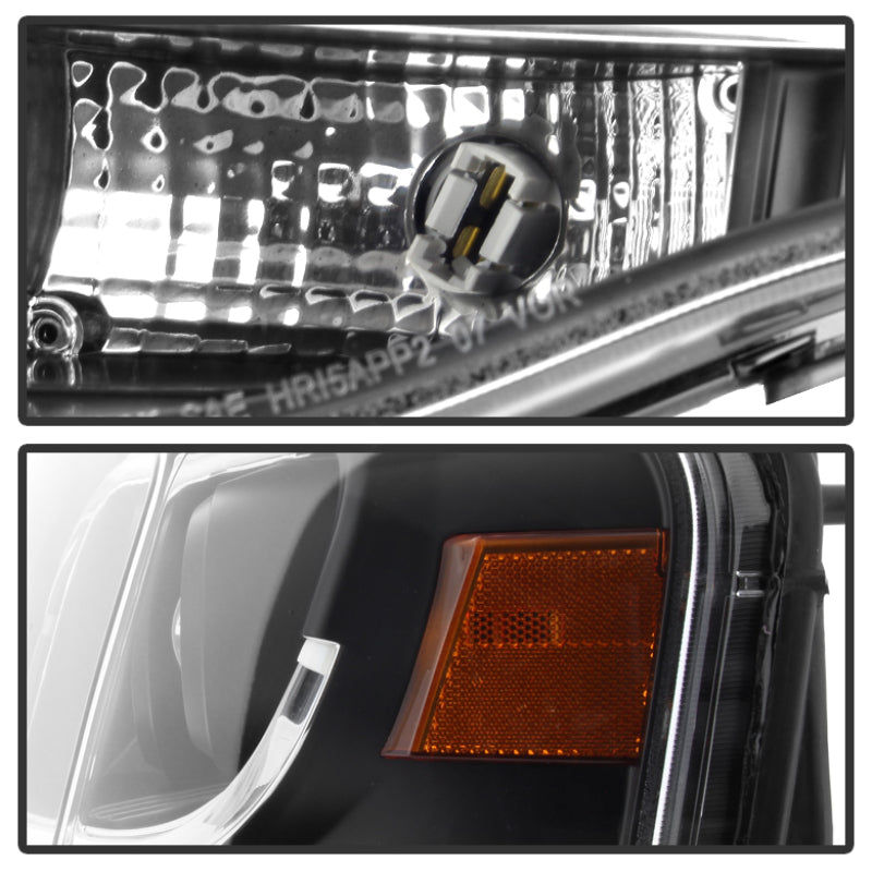 FR SPORT Spyder Ford Expedition 07-13 Projector Headlights Light Tube DRL Blk...
