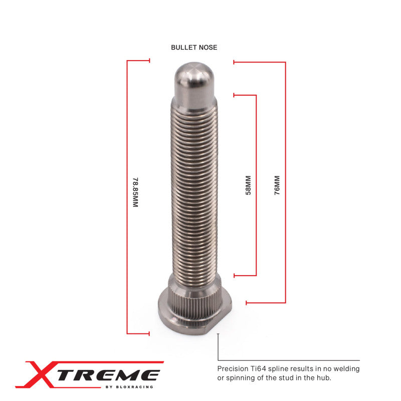 FR SPORT BLOX Racing Honda Xtreme Titanium Wheel Studs 12 x 1.50mm - Single BXAC-00175 - View 3
