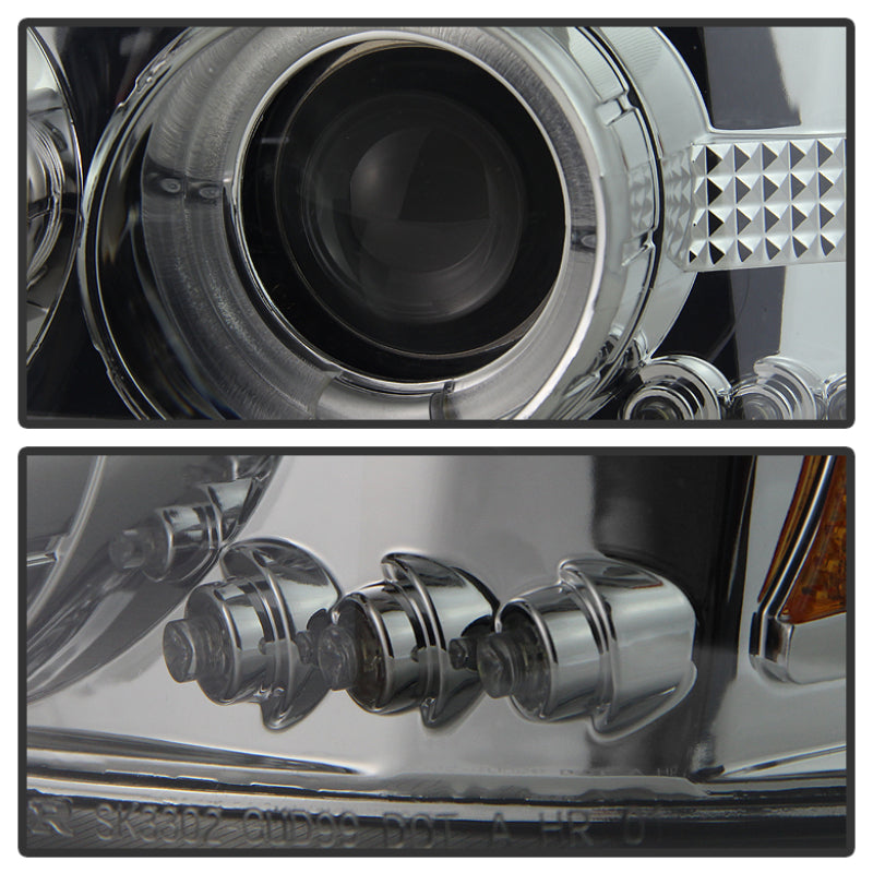 FR SPORT Spyder GMC Sierra 1500/2500/3500 99-06 Projector Headlights LED Halo LED Smoke...