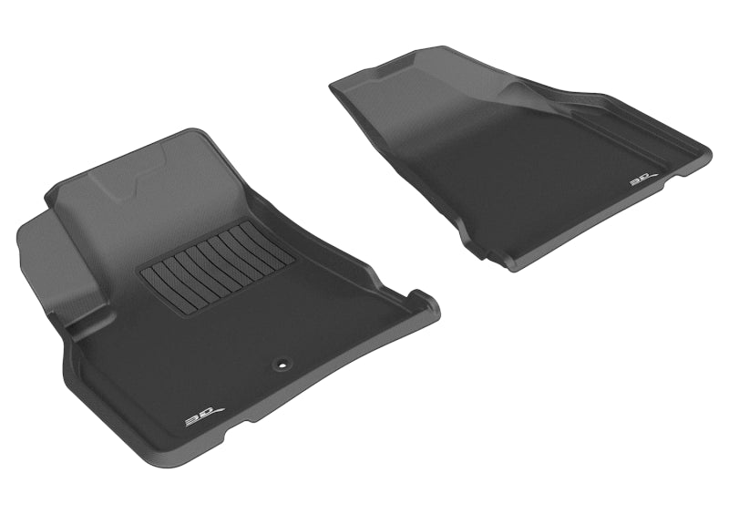 3D MAXpider 2008-2017 Buick/Chevrolet/GMC Enclave/Traverse/Acadia Kagu 1st Row Floormat - Black L1BC02211509