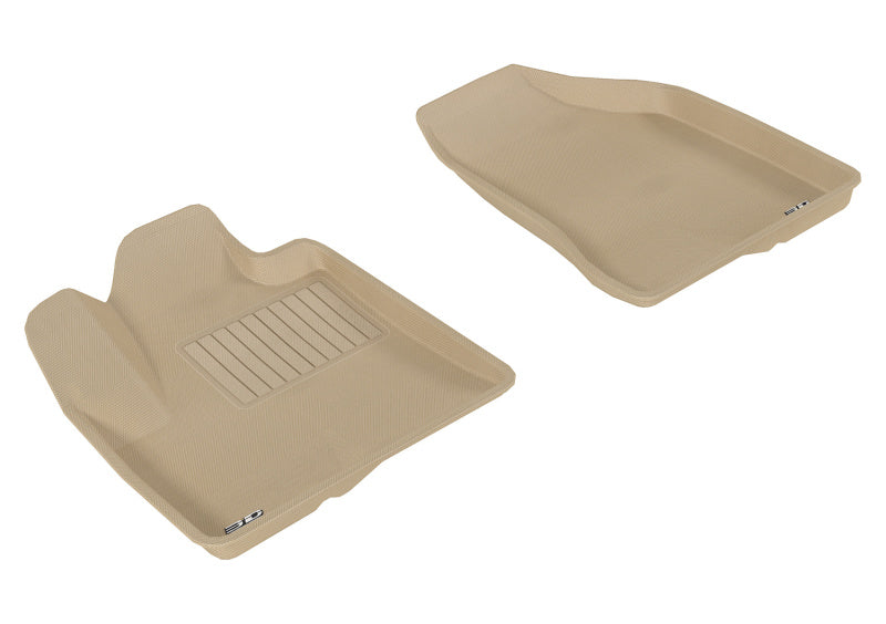 FR SPORT 3D MAXpider 2007-2009 Hyundai Santa Fe Kagu 1st Row Floormat - Tan L1HY00511502