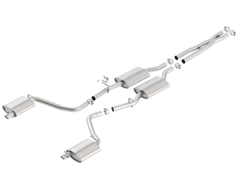 Borla 15-16 Dodge Charger 3.6L V6 S-Type Cat Back Exhaust (Uses Factory Valence) 140685