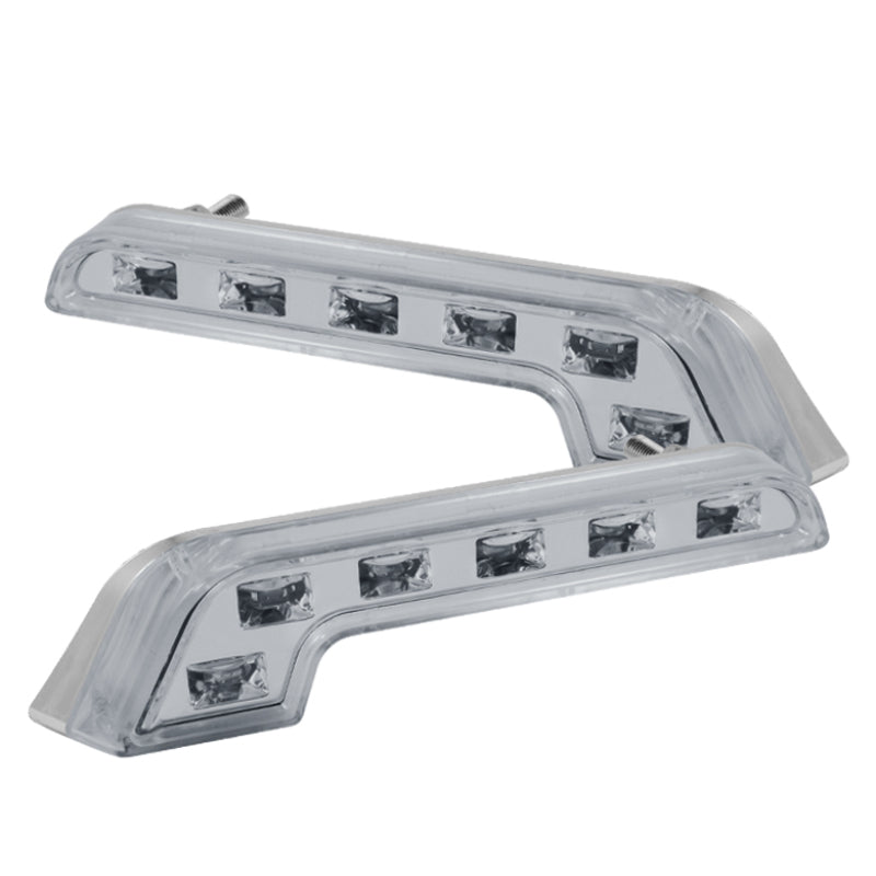 SPYDER Xtune Drl L-Shape Mb Style 0.5W White LED Lights Chrome CBL-DRL-LBENZ-C 5031501