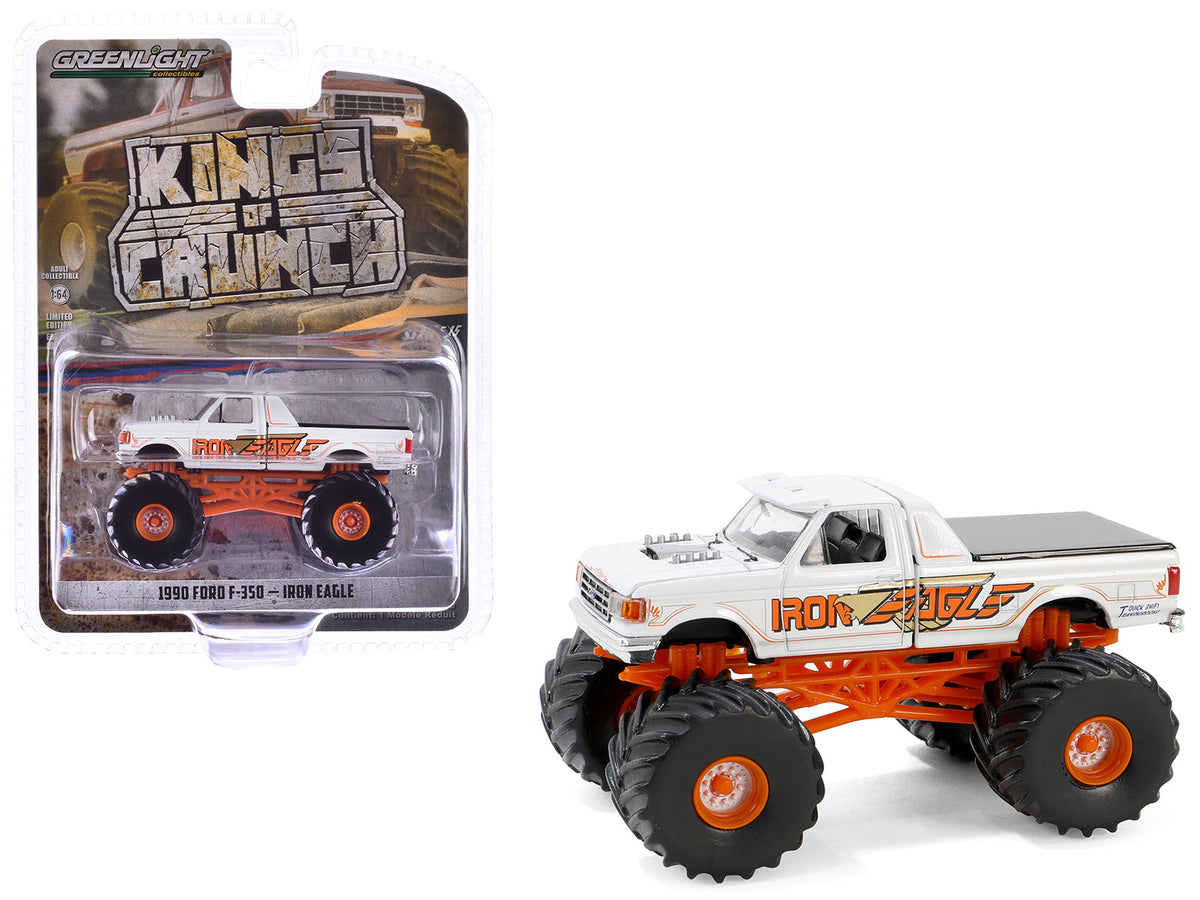 Rapid Vehicles 1990 Ford F-350 Monster Truck White "Iron Eagle" "Kings of Crunch" Series 15 1/64...