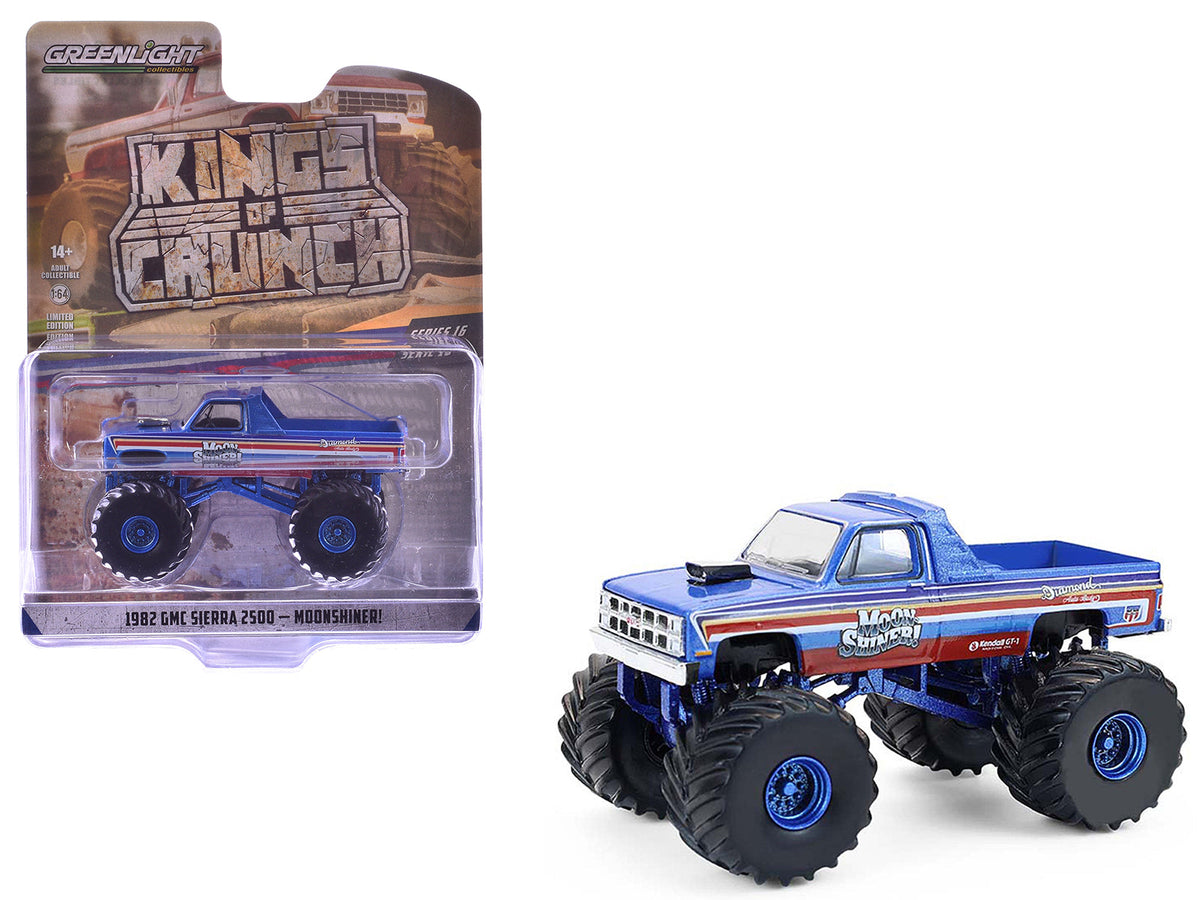Rapid Vehicles 1982 GMC Sierra 2500 Monster Truck "Moonshiner!" Blue Metallic with Stripes "Kings...