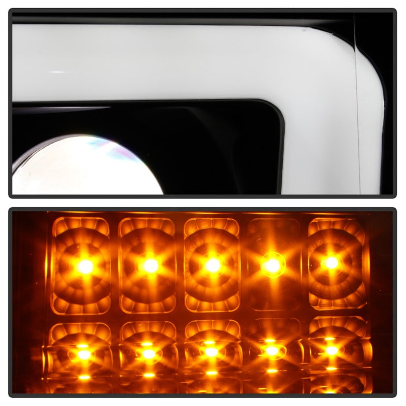 Spyder Ford F150 13-14 Xenon Model Only Light Bar Projector Headlights Blk PRO-YD-FF15013PL-SEQ-BK 5087584