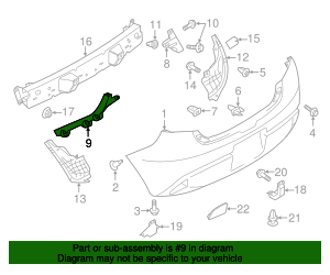 Mazda2 REAR Bumper Clips (OEM)