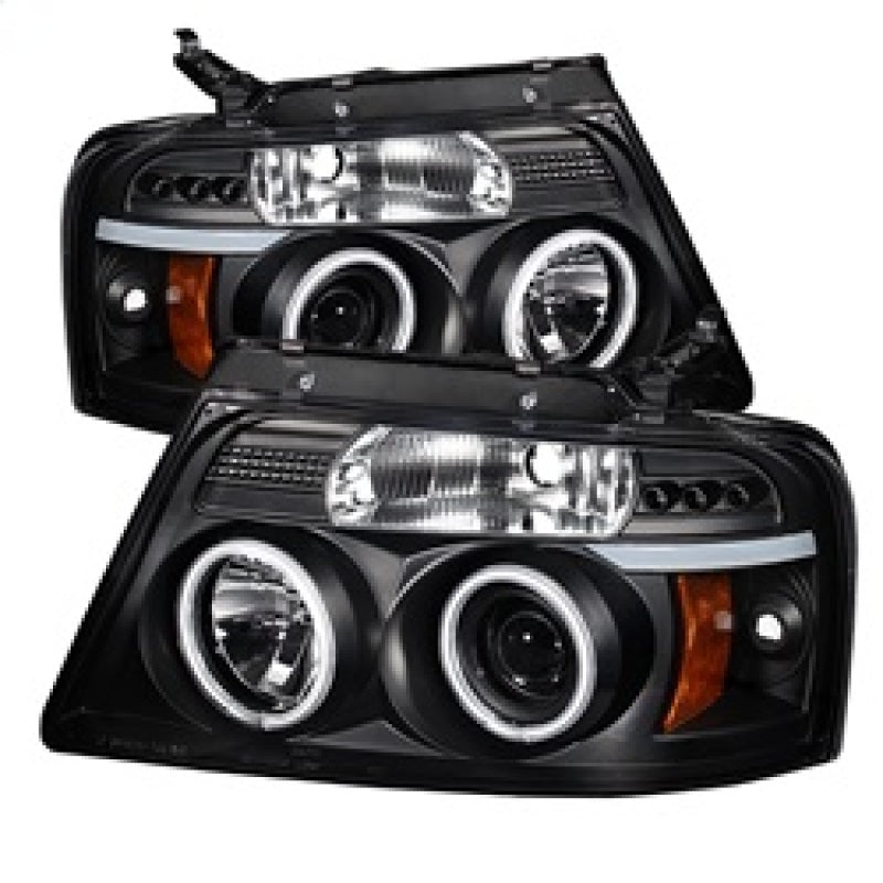 Spyder Ford F150 04-08 Projector Headlights Version 2 CCFL Halo LED Blk PRO-YD-FF15004-CCFL-G2-BK 5030085