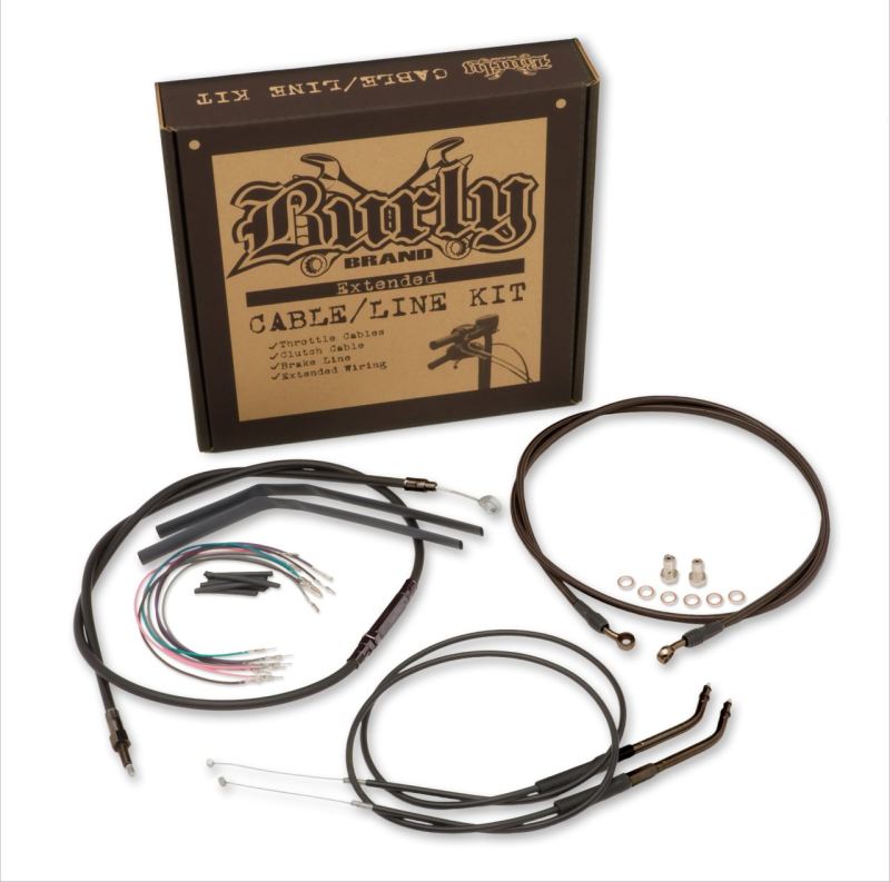 Burly Brand Control Kit 14in Ape - Black B30-1208