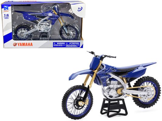 Rapid Vehicles Yamaha YZ450F Dirt Bike Motorcycle Blue and Black 1/6 Diecast Model by New Ray ...