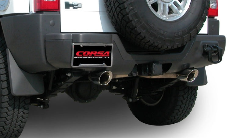 FR SPORT Corsa Performance 06-08 Hummer H3 3.5L Polished Sport Cat-Back Exhaust - View 2