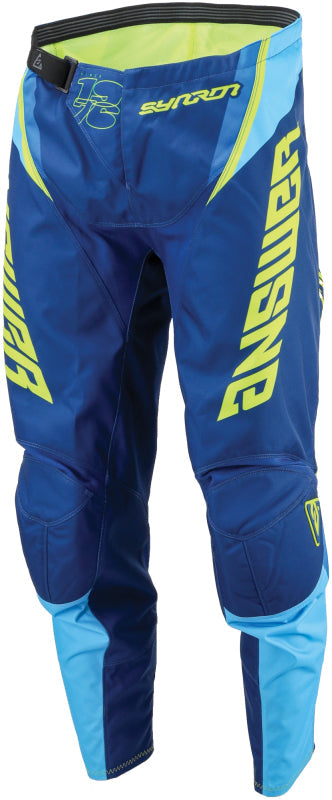 Answer 24 Syncron Envenom Pants Blue/Hyper Acid Youth Size - 18 442596