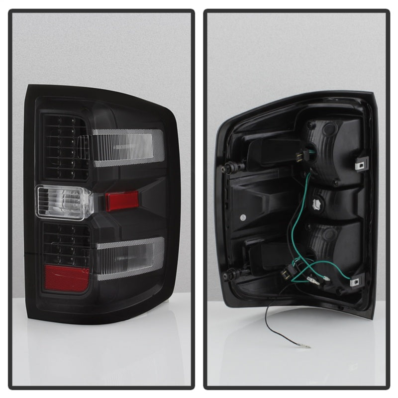 SPYDER xTune Chevy 1500 14-16 / Silverado 2500HD/3500HD LED Tail Lights - Black ALT-JH-CS14-LED-BK 9036545
