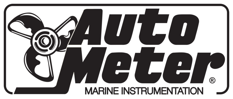 AutoMeter Marine Silver Ultra-Lite 2-1/16in 0 Down 90 Up Electric Trim Level Gauge 200766-33