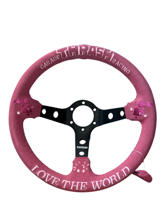 Speedzone Performance LLC 2nd option Thrash racing Steering wheel (Love the world)