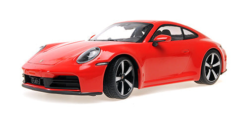 Minichamps 2025 Porsche 911 992.2 Carrera Guards Red 1:18