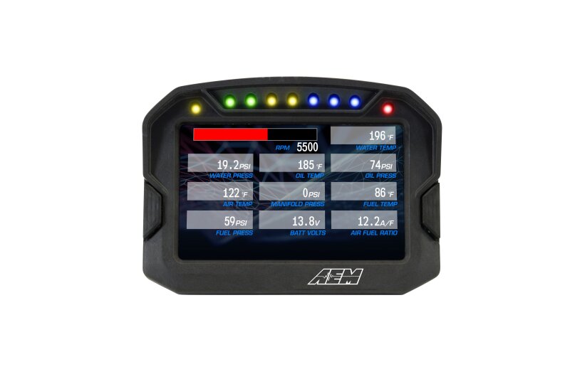 AEM CD-5G Carbon Digital Dash Display w/ Interal 10Hz GPS & Antenna