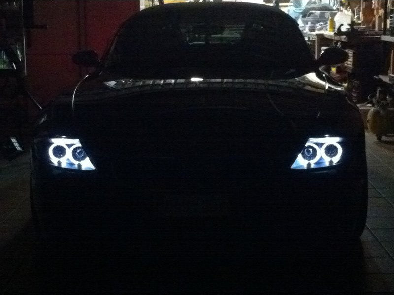 FR SPORT Spyder BMW Z4 03-08 Projector Headlights Xenon/HID Model Only - LED Halo Black...
