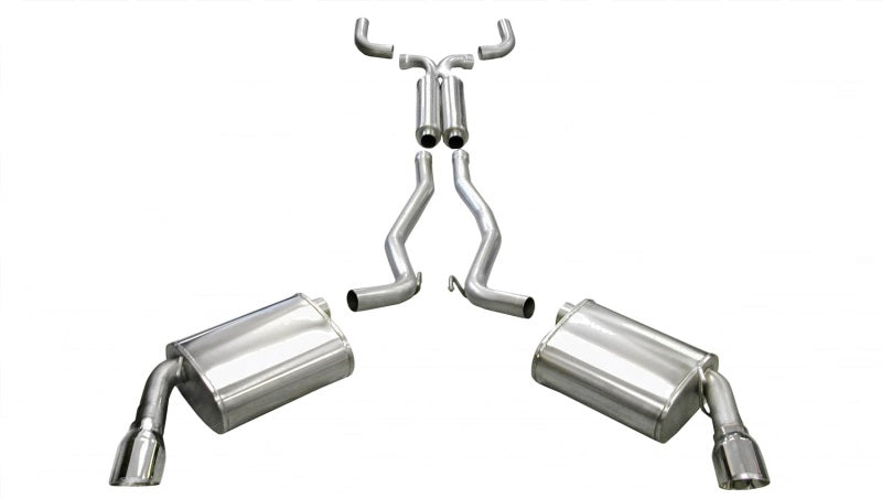 Corsa Performance 10-14 Chevrolet Camaro Convertible RS 3.6L V6 Polished Sport Cat-Back