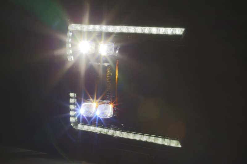 FR SPORT AlphaRex 18-20 Ford F-150 NOVA LED Proj Headlight Plank Style Alpha Blk w/Activ...