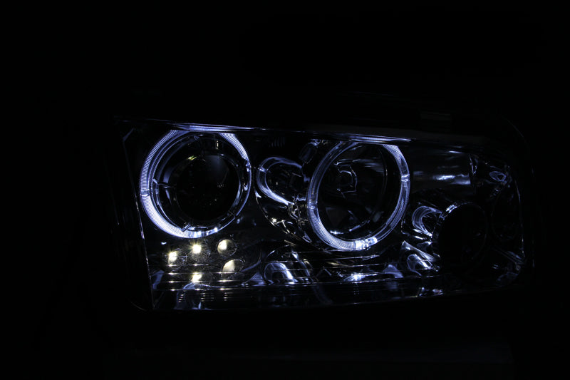 FR SPORT Anzo 2006-2010 Dodge Charger Projector Headlights w/ Halo Chrome - View 5