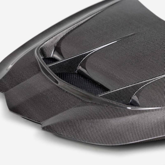 Anderson Composites 20-24  Chevrolet Corvette C8 Type-Z1 Double Sided Carbon Fiber Hood AC-HD20CHC8-Z1-DS