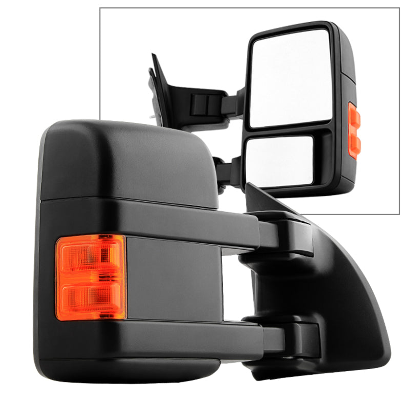 FR SPORT SPYDER Xtune Ford Superduty 99-14 Manual Extendable Manual Adjust Mirror Amber- Right...