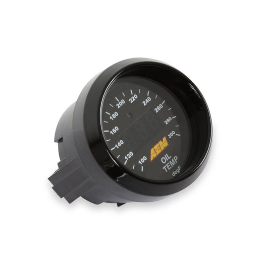 FR SPORT AEM Electronics 52mm Digital Oil Water Temperature Gauge 100-300 F - View 2