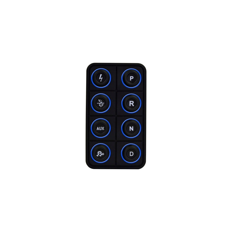 AEM EV 8 Button Keypad CAN Based Programmable Backlighting