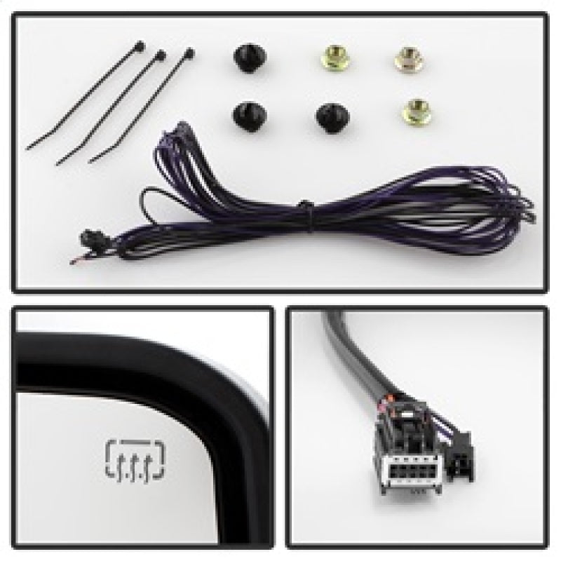 FR SPORT SPYDER xTune Chevy Silverado 07-13 Heated Amber LED Signal Mirrors Chrome...