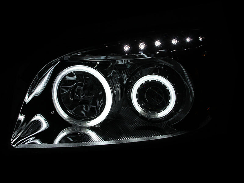 Anzo 2006-2008 Toyota Rav4 Projector Headlights w/ Halo Chrome (CCFL)