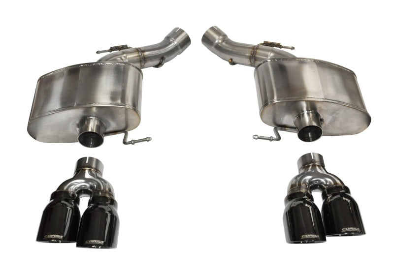 Corsa 12-13 BMW M5 F10 Black Sport Axle-Back Exhaust 14934BLK