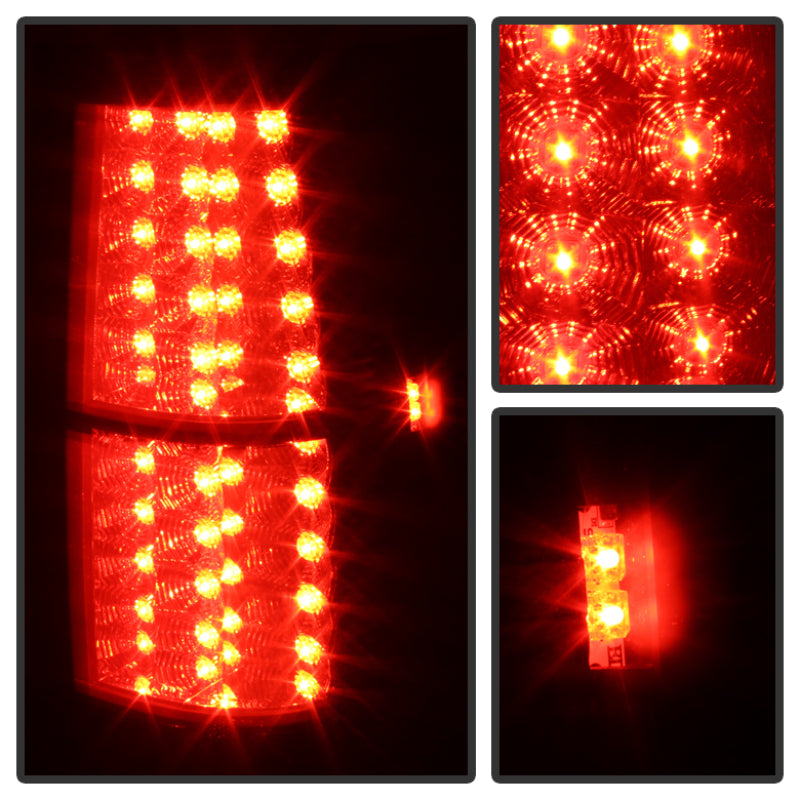FR SPORT Spyder Chevy Suburban/GMC Yukon/Yukon Denali 07-14 LED Tail Lights Blk Smke...