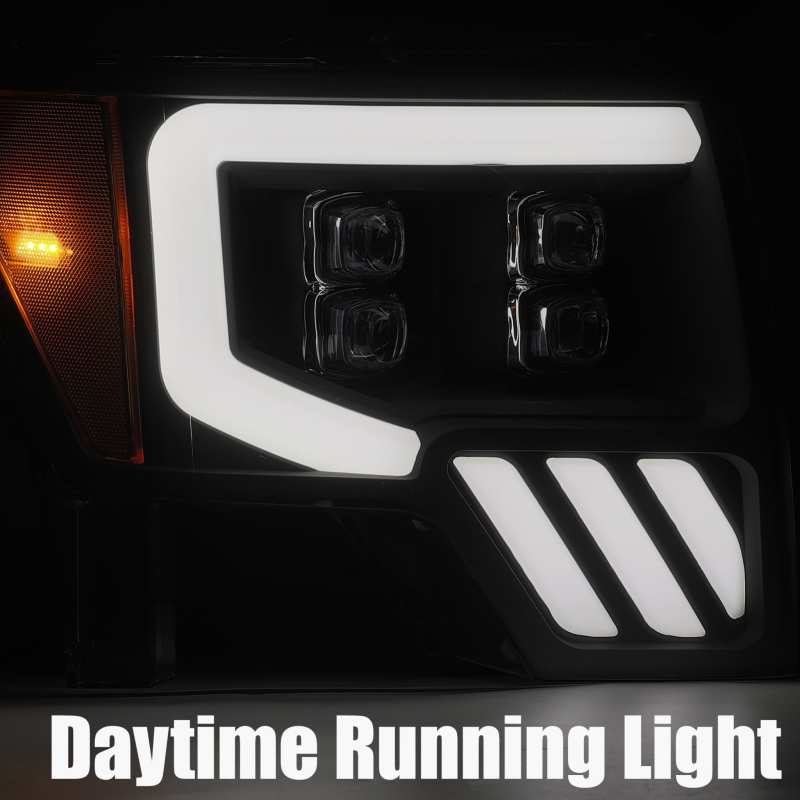AlphaRex 09-14 Ford F-150 NOVA LED Projector Headlights Plank Style Chrome w/Activ Light/Seq Signal 880191 *Discontinued