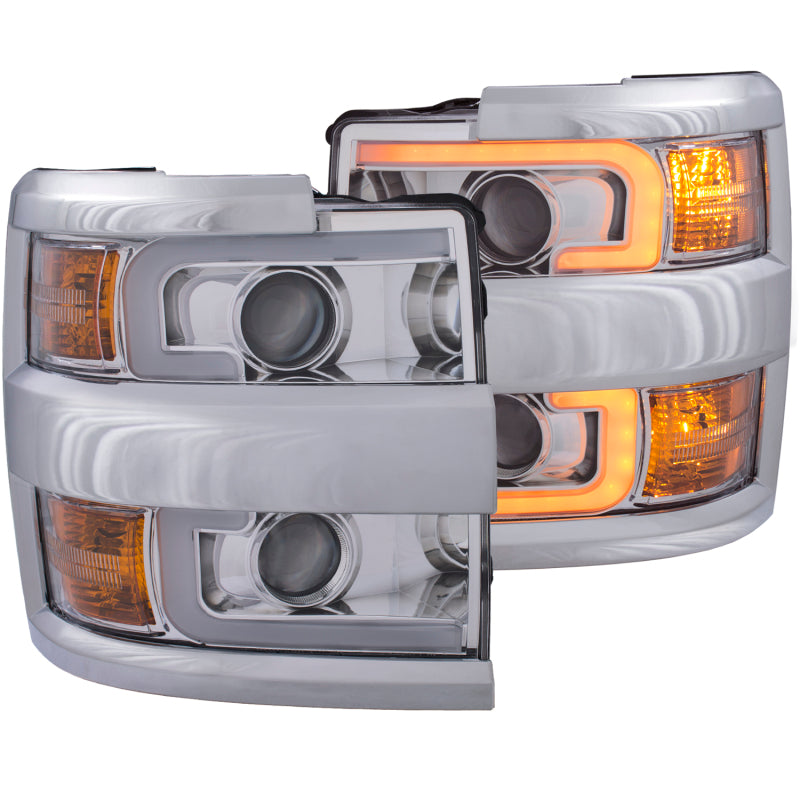 Anzo Projector Headlights 15-17 Chevrolet Silverado 2500HD / 3500HD Chrome