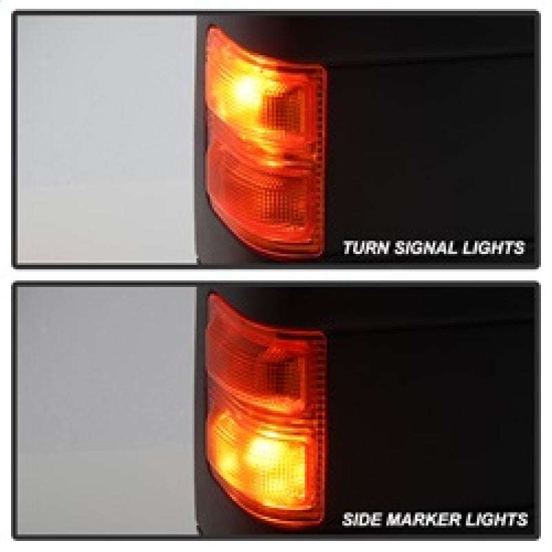 FR SPORT SPYDER Xtune Ford Superduty 99-14 Manual Extendable Manual Adjust Mirror Amber- Right...