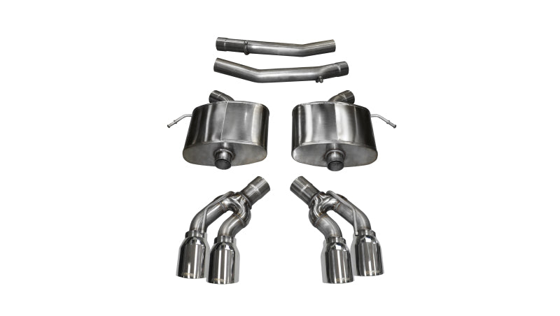 Corsa Performance Axle-Back Exhaust, Polished Xtreme, 2016 Cadillac CTS V 6.2L V8 2.75in