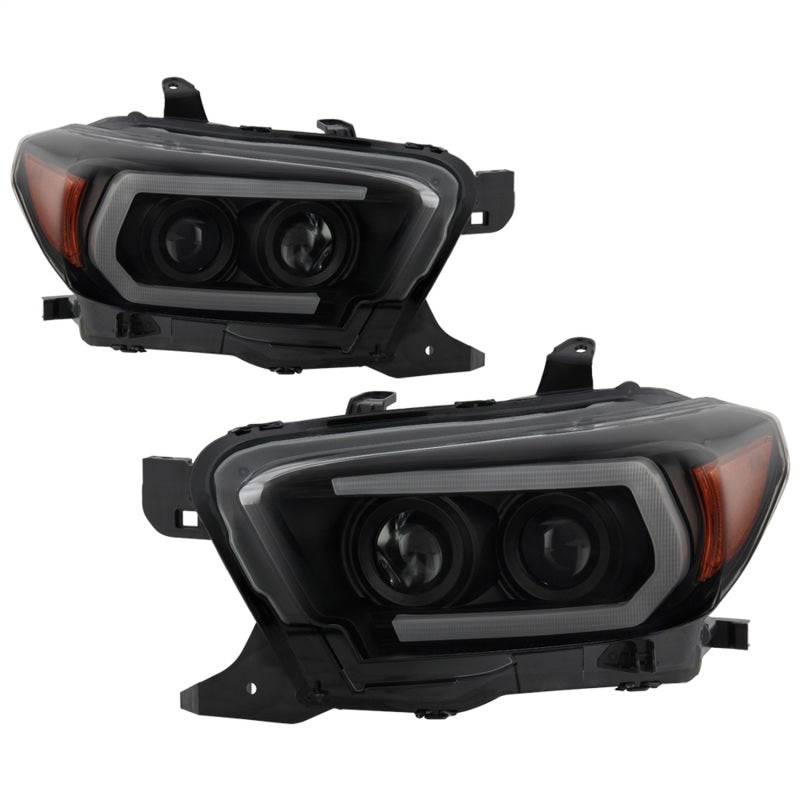 FR SPORT Spyder Toyota Tacoma 16-18 (SR5 Model Only) Projector Headlights Black Smoke...