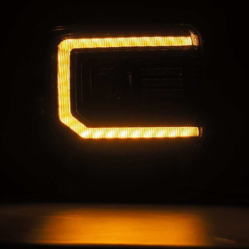 AlphaRex 14-18 GMC Sierra PRO-Series Proj Headlights Plank Style Black w/Activ Light/Seq Signal/DRL 880613 *Discontinued