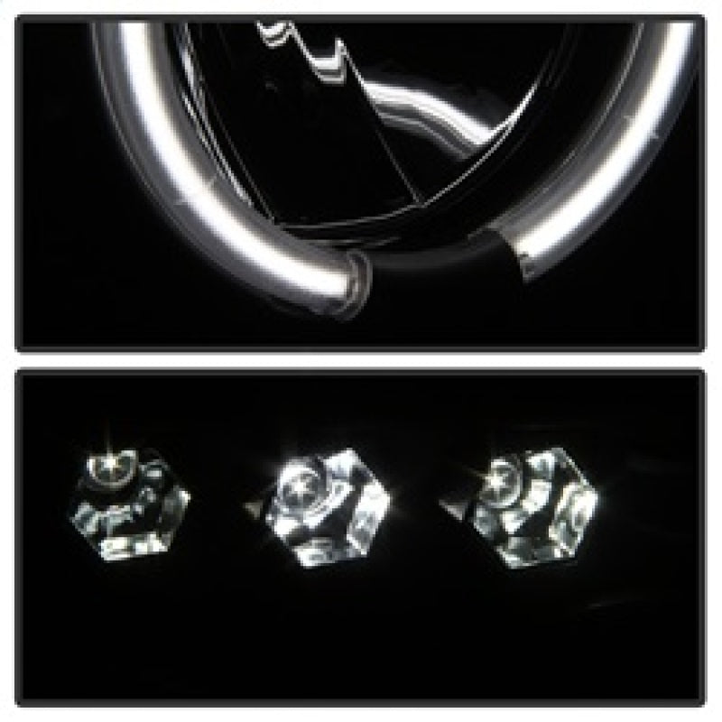 FR SPORT Spyder Dodge Ram 1500 02-05 03-05 Projector Headlights CCFL Halo LED Blk Smke...