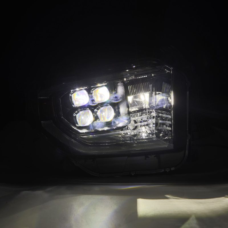AlphaRex 14-21 Toyota Tundra NOVA-Series LED Proj Headlights Alpha-Blk w/Actv Light & Seq. Sig + DRL 880832 *Discontinued