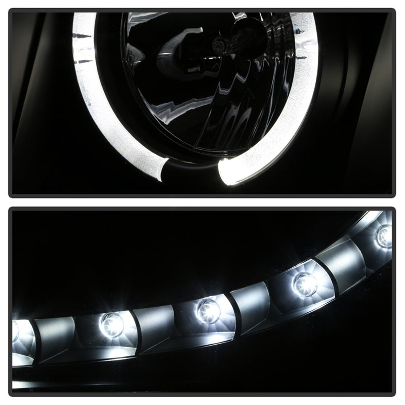 FR SPORT Spyder Chevy Suburban 1500 07-14 Projector Headlights LED Halo LED All Black...