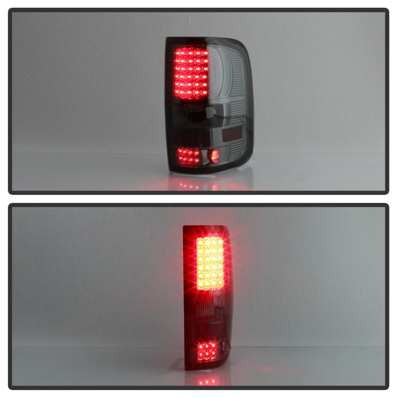 FR SPORT SPYDER Xtune Ford F150 Styleside 04-08 (Not Fit Heritage & SVT) LED Tail Lights Smoke...